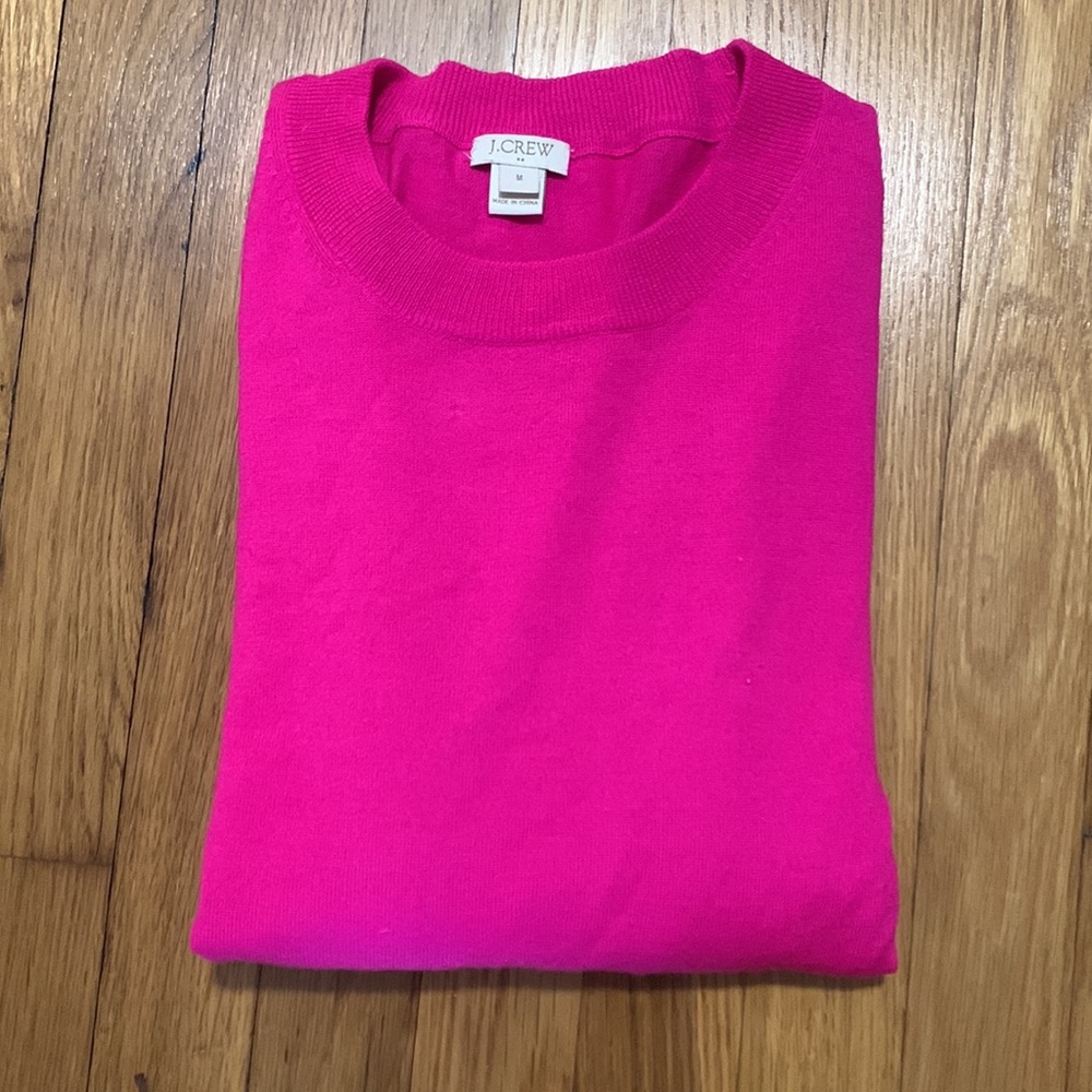 Jcrew pink sweater size medium